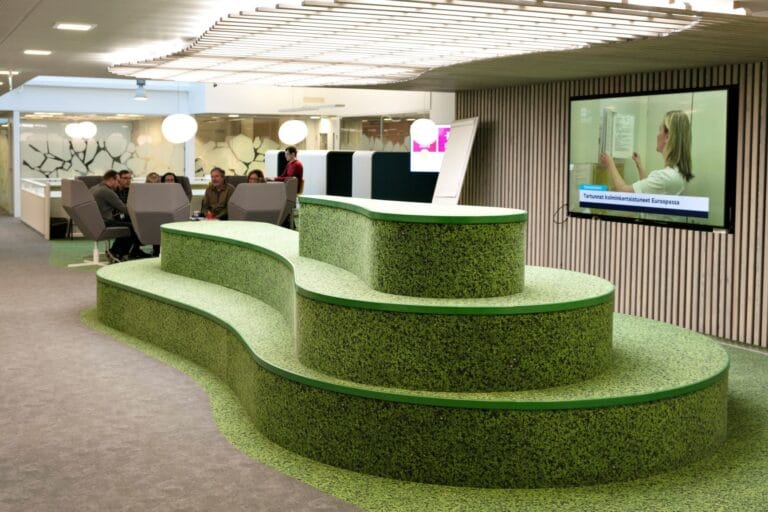 Toimisto Espoo – flokattu Flotex vision + color matto