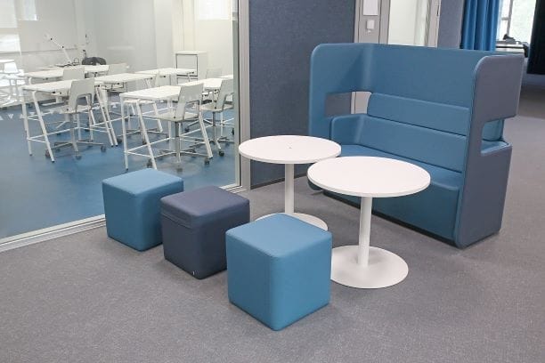 Hiukkavaaran koulu – flokattu Flotex matto